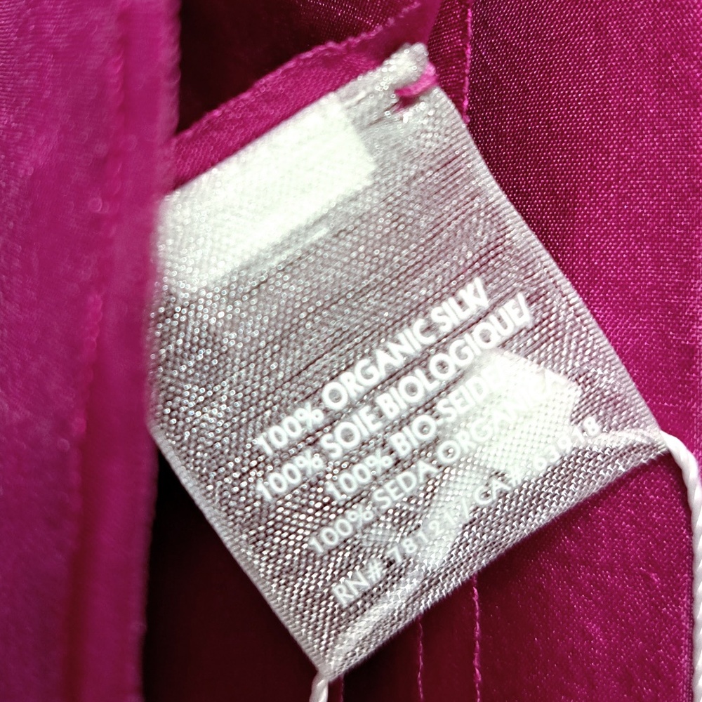 Eileen Fisher Washed Silk Scarf Grape - Picture 10 of 10